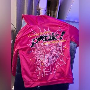 Trending pink spider hoodie